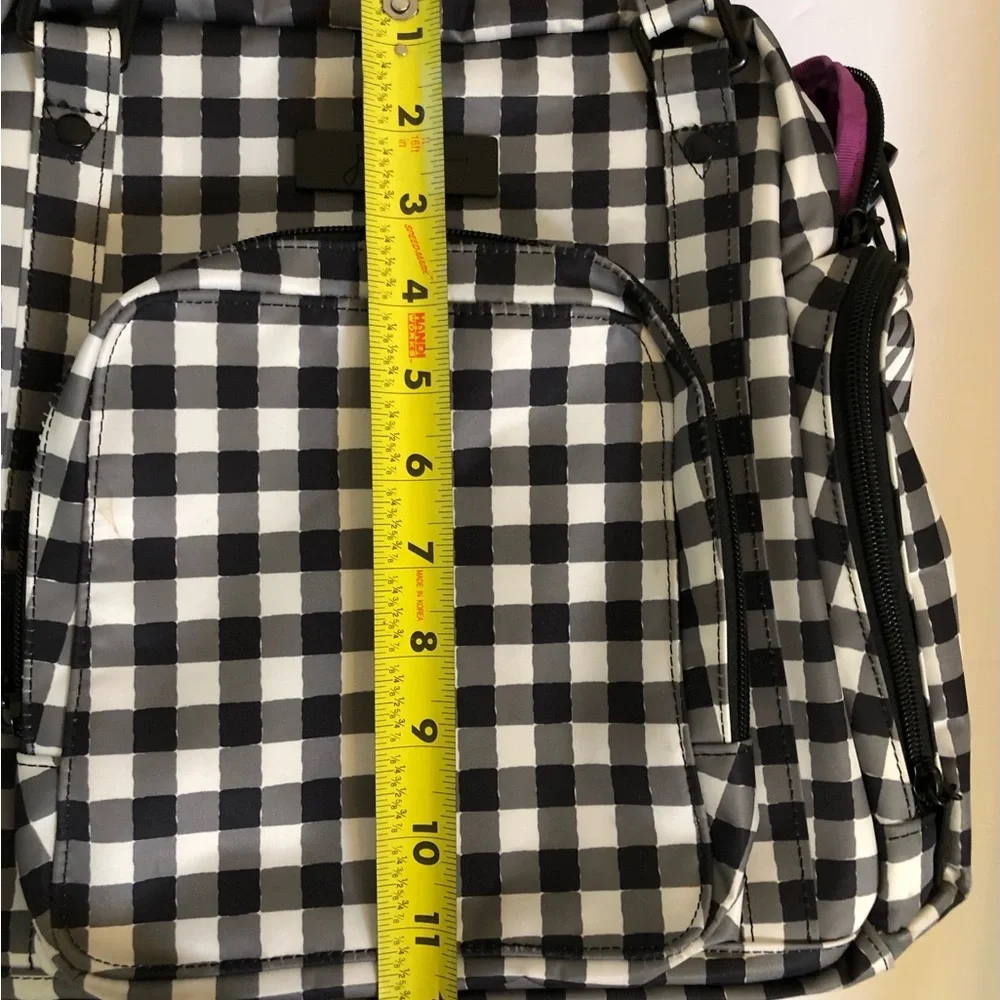 Ju-Ju-Be Black and White Gingham Baby Bag